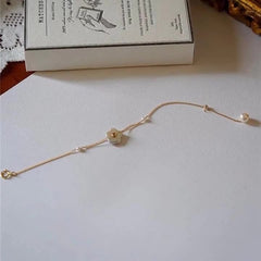 Natural Baroque Pearl Floral 14K Gold-Filled Bracelet