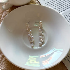 S925 Sterling Silver Natural Pearl Stud Earrings