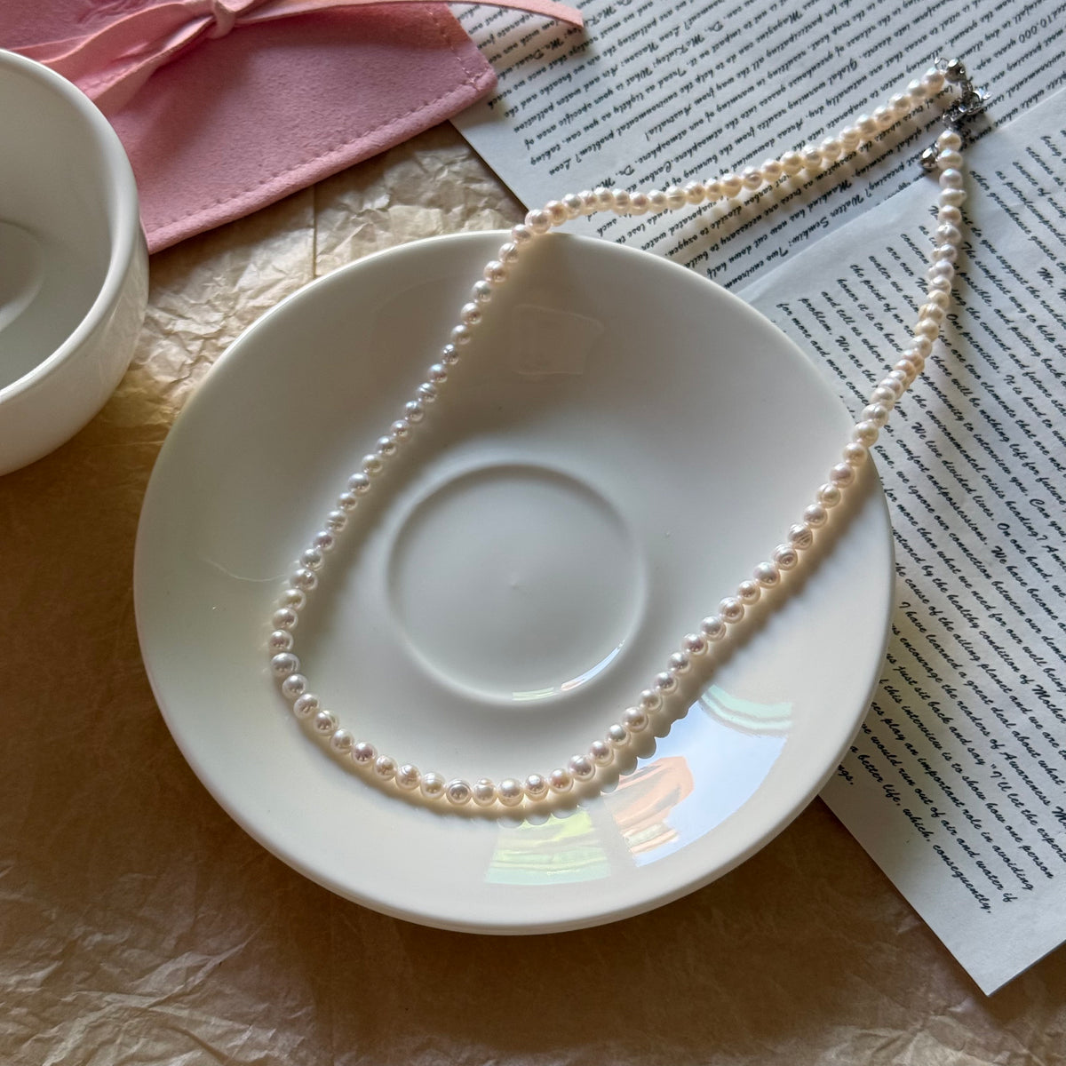 S925 Sterling Silver Freshwater Pearl Necklace