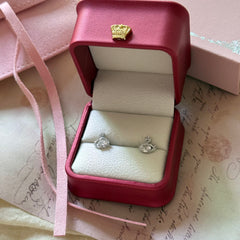 S925 Sterling Silver Pavé Swan Zircon Jewelry Set (Necklace · Stud Earrings)