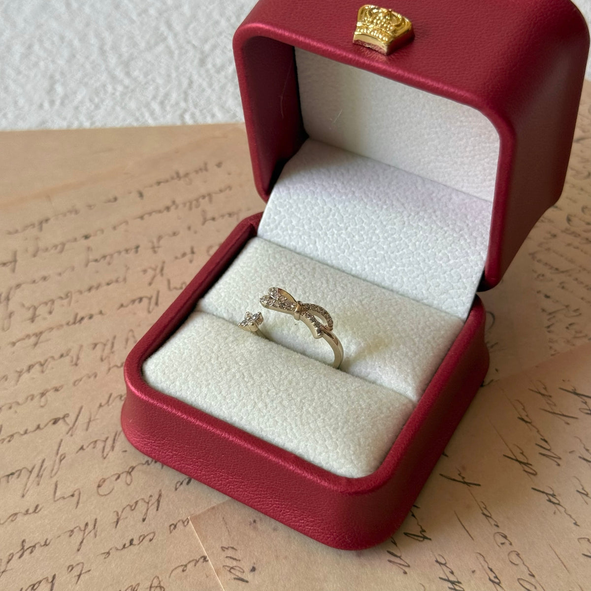 Bow & Star Pavé Zircon Ring