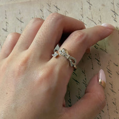 Bow & Star Pavé Zircon Ring