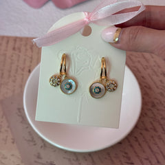 Turquoise & Mother-of-Pearl Earrings