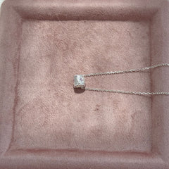 Blush Reverie · Pink Zircon Drum Pendant