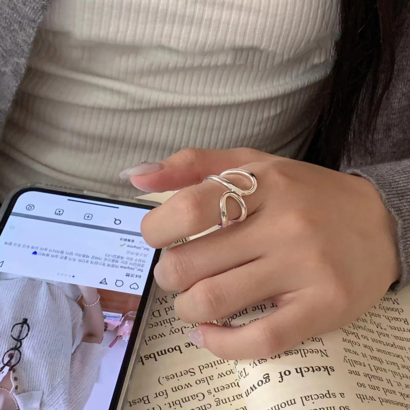 Veil of Tears · Double Teardrop Silver Ring