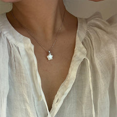 S925 Silver Irregular Star Pearl Necklace