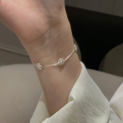 S925 Sterling Silver Bubble Blossom Bracelet