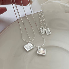 S925 Silver “Tiny Book” Pendant Necklace