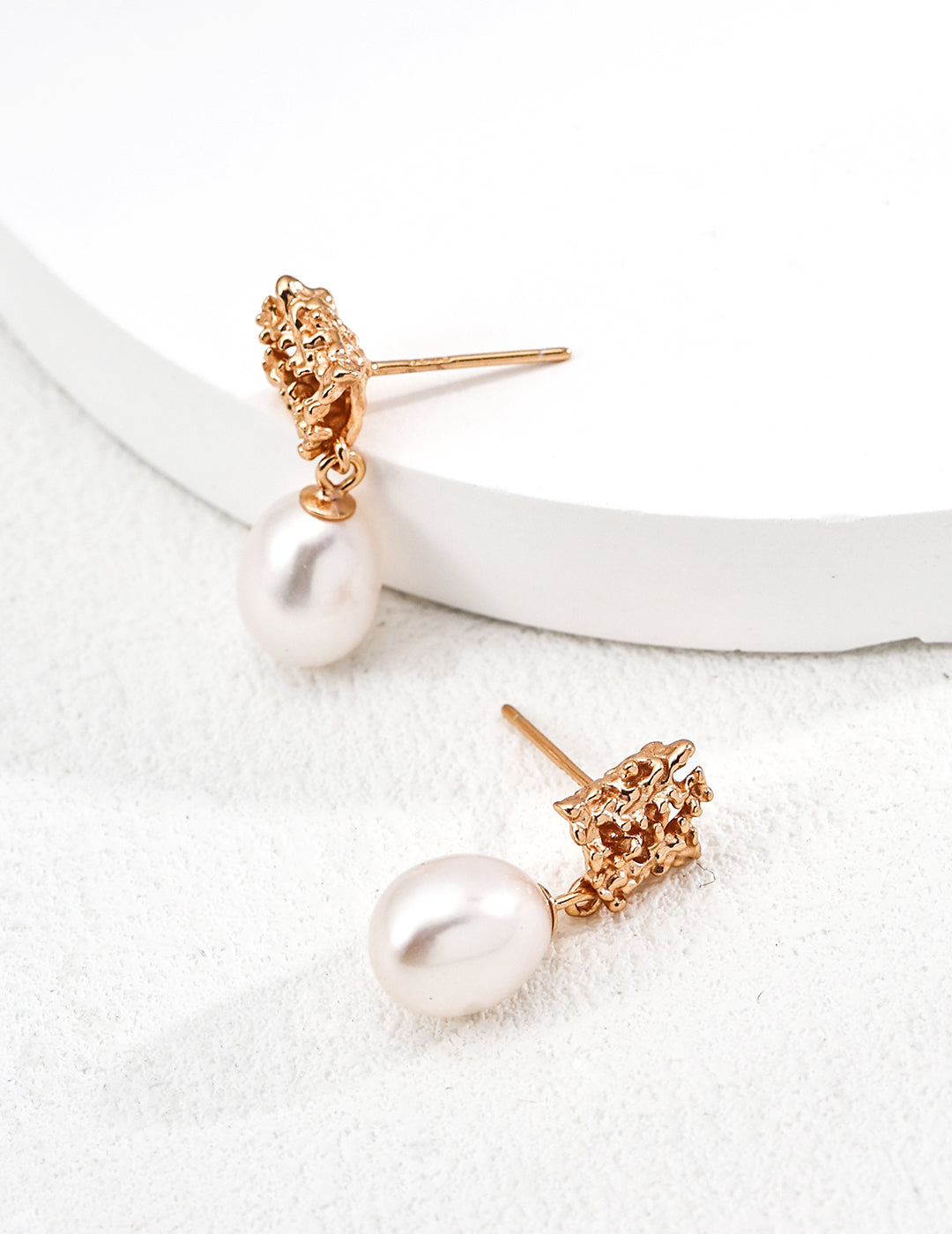 S925 Silver Vintage Pearl Earrings