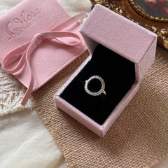S925 Sterling Silver Oval Openwork Woven Ring