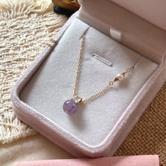 S925 Sterling Silver Amethyst, Baroque Pearl & Zircon Jewelry Set