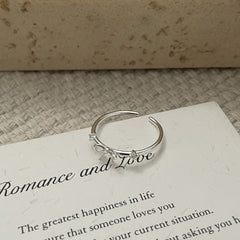 S925 Silver Bow Ring