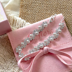 Sparkling Zirconia Pearl Bracelet