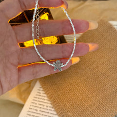 S925 Sterling Silver Gingerbread Man Christmas Bracelet