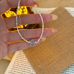 S925 Sterling Silver Gingerbread Man Christmas Bracelet