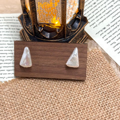 S925 Sterling Silver Christmas Tree Baroque Pearl Stud Earrings