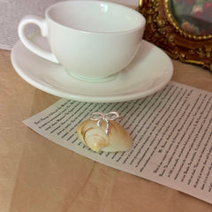 S925 Silver Ribbon Bow Open Ring