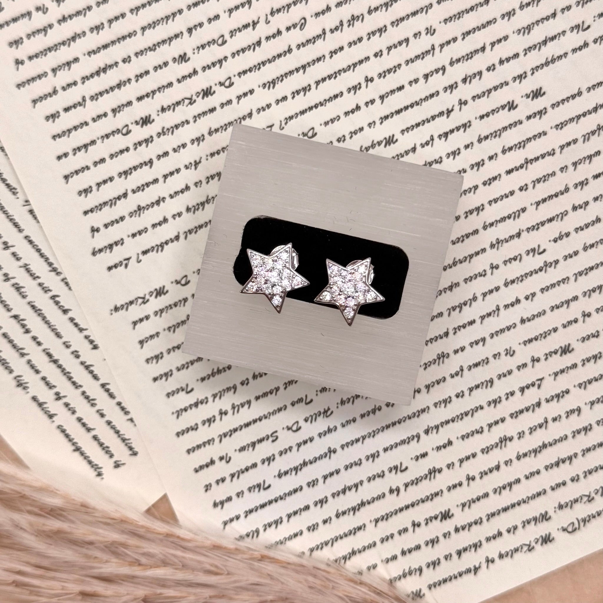 S925 Silver Star Stud Earrings