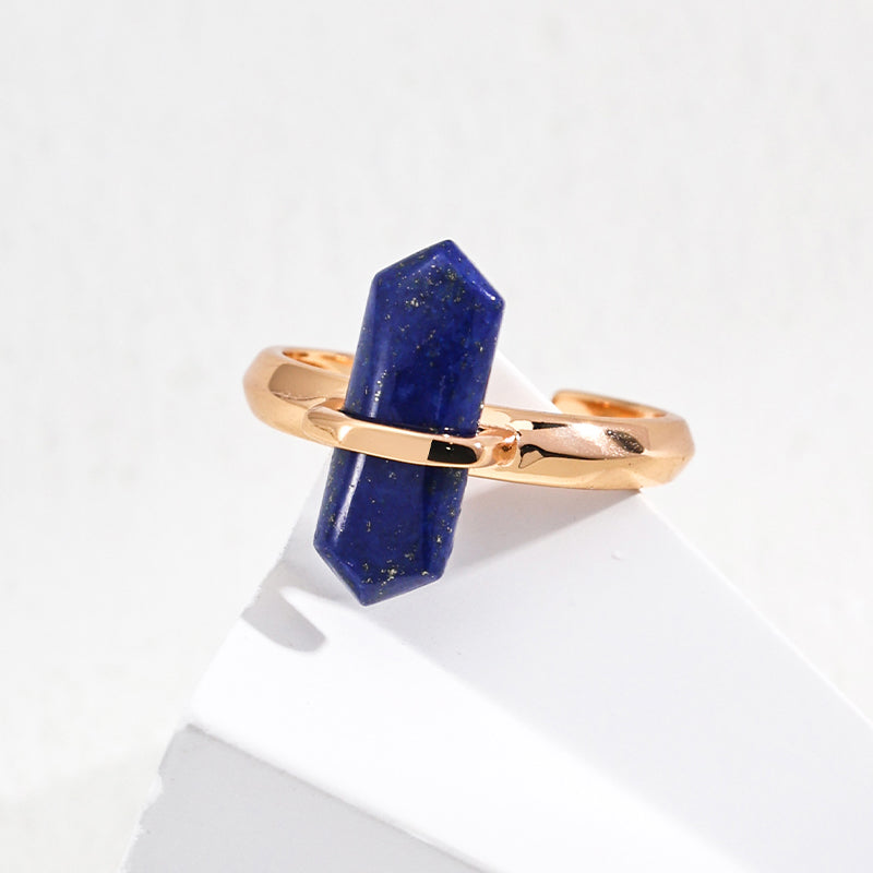 S925 Silver Natural Lapis Lazuli Ring